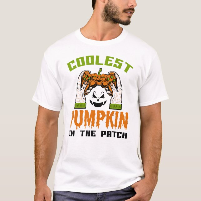 Camiseta Calabaza más fría en el regalo de Halloween del pa (Anverso)