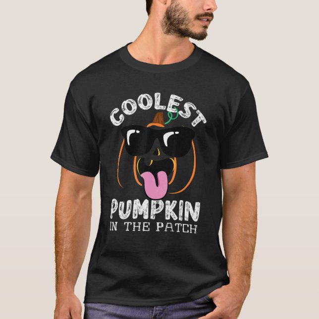 Camiseta Calabaza más fría en Hallowee de niños pequeños pa (Anverso)