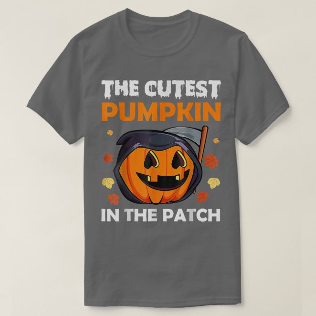 Camiseta Calabaza Más Fría En La Calabaza Del Parche De Cal (Diseño del anverso)