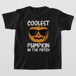 Camiseta Calabaza más fría y aguda en el parche, Halloween