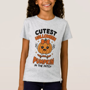 Camiseta Calabaza más guapa en el parche - Halloween lindo