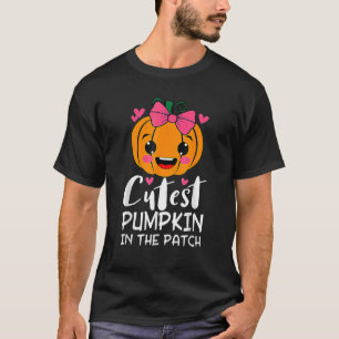 Camiseta Calabaza más guapa en el parche Halloween Thanksgi
