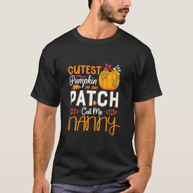 Camiseta Calabaza más guapa en el parche Llámame Nanny Hall (Anverso)