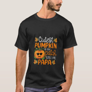 Camiseta Calabaza más guapa en el parche Llámame Papa Shirt