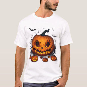 Camiseta Calabaza masiva de Halloween con ojos brillantes �