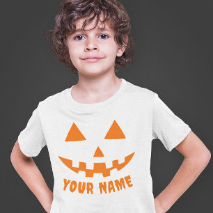 Camiseta Calabaza Naranja Personalizada de Halloween con el