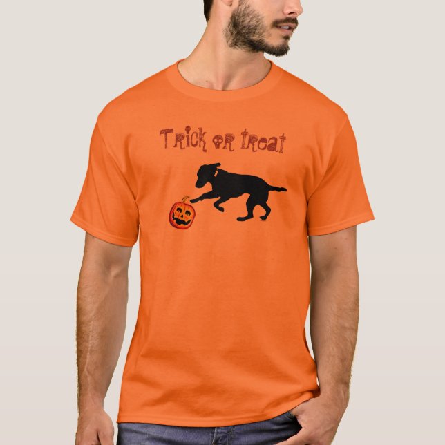 Camiseta Calabaza negra del laboratorio de Halloween de los (Anverso)