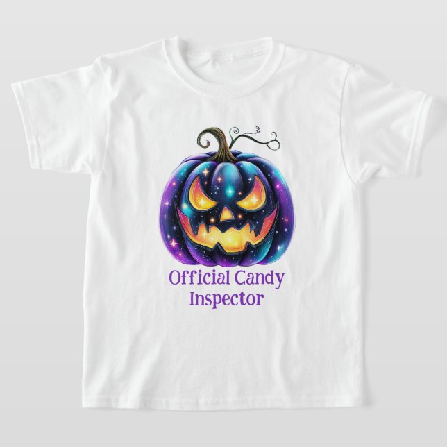 Camiseta Calabaza negra personalizable de Jack o'Lantern  (Distribución)