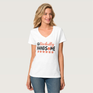 Camiseta calabaza nueva diseñada malvada y guapa para Hallo