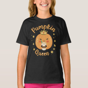 Camiseta Calabaza otoñal lúdica con Ilustracion de la Coron