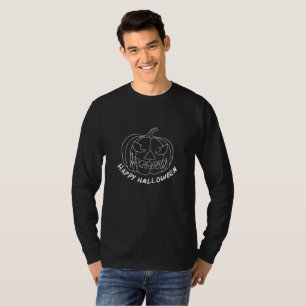 Camiseta Calabaza para Halloween 2 aspecto de pizarra