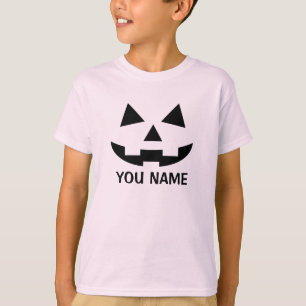 Camiseta Calabaza personalizada de Halloween Jack o Lantern