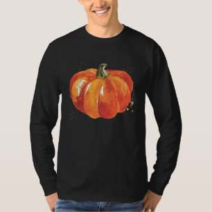 Camiseta Calabaza Pintada Para Mujeres