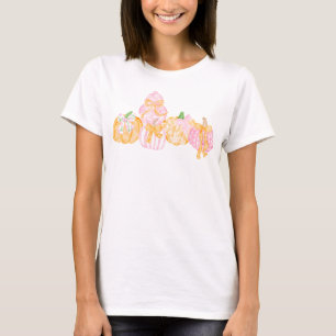 Camiseta Calabaza Preppy y Arcos Celebración del Día de Gra