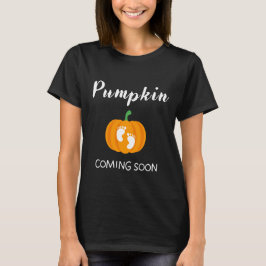 Camiseta Calabaza próxima Invitación de embarazo Halloween