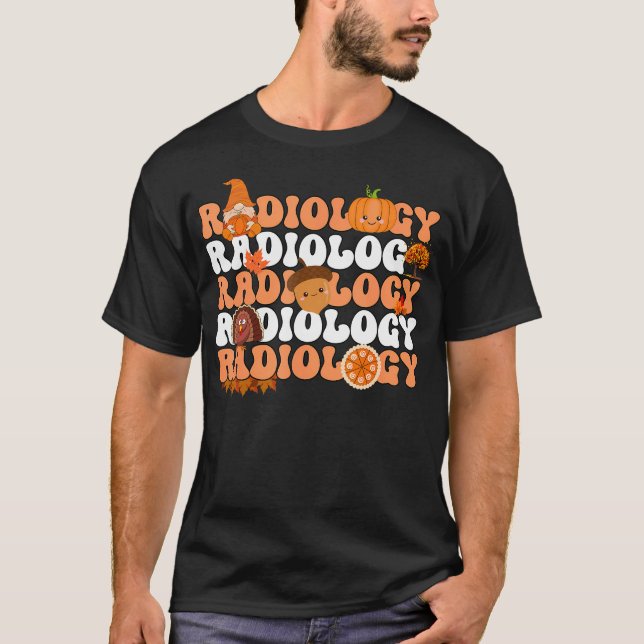 Camiseta Calabaza Radiológica Retro Caída De La Xraya Radió (Anverso)