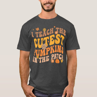 Camiseta Calabaza Retro Groovy más fría en la Hallowee Del 