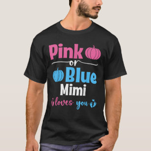 Camiseta Calabaza Revelación de Género Pink Or Blue Mimi te