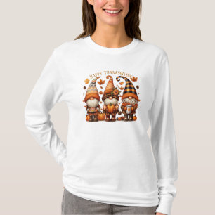 Camiseta Calabaza Rústica de Acción de Gracias Acuarela Oto