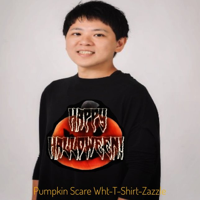 Camiseta Calabaza Scare-Wht (Subido por el creador)