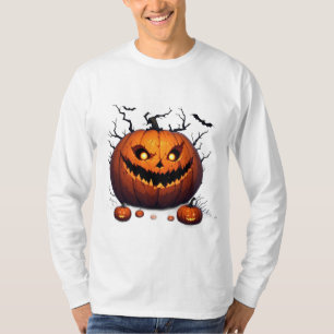 Camiseta Calabaza siniestra de Jack O Lantern Noche de Hall