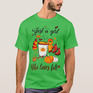 Camiseta Calabaza Sólo Un Chica Que Ama La Especie De Calab