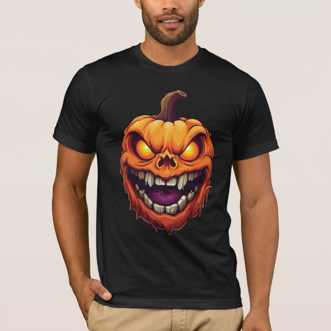 Camiseta Calabaza Sonriente Siniestra (Anverso)