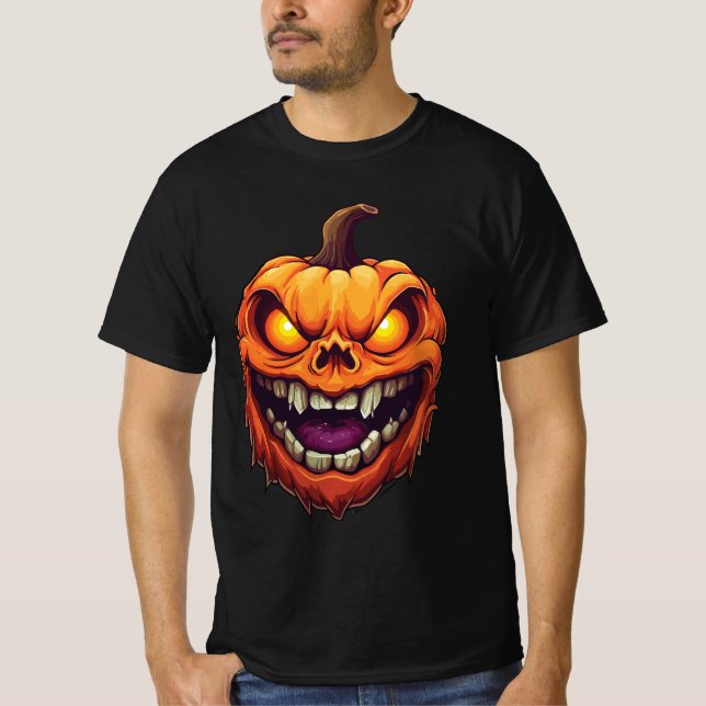 Camiseta Calabaza Sonriente Siniestra (Anverso)