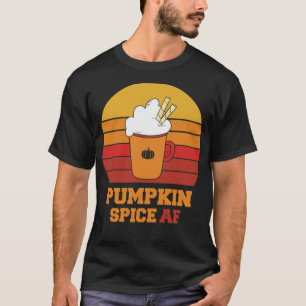 Camiseta Calabaza Spice barista café y gato