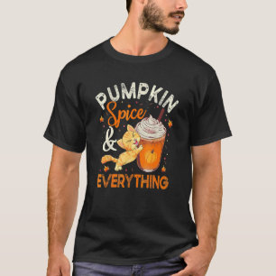 Camiseta Calabaza Spice Everything Cat Cute Otoño