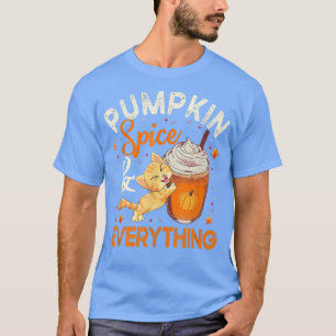 Camiseta Calabaza Spice Everything Cat Lover Cute otoño caí
