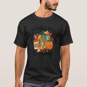 Camiseta Calabaza Spice Everything Latte Fall Coffee Warm C