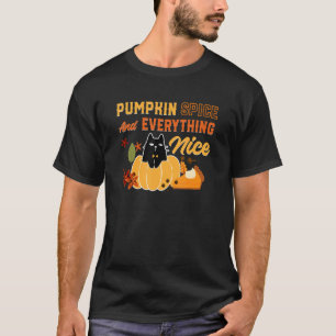 Camiseta Calabaza Spice Everything Nice Cat Otumt Fall Se