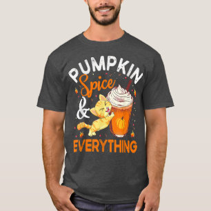 Camiseta Calabaza Spice Everything Shirate Cat Lover Cute A