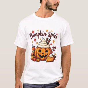 Camiseta Calabaza Spice Latte Calabaza Pie Otoño Caída