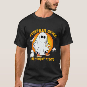 Camiseta Calabaza Spice Latte Fall Vibe Halloween Spooky Gh