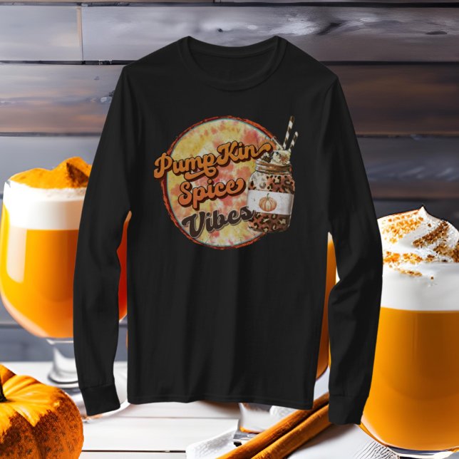 Camiseta calabaza spp vibes palabra art otoño estacional (Subido por el creador)