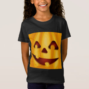 Camiseta Calabaza tallada sonriendo diseño de Halloween