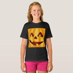 Camiseta Calabaza tallada sonriendo Diseño de Halloween Cam