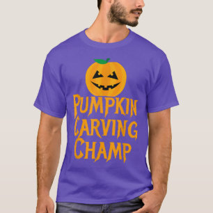Camiseta Calabaza tallando campeón Halloween