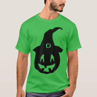 Camiseta Calabaza tallando Jack O Lantern Gorra de brujas H