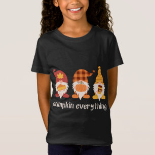 Camiseta Calabaza Todo Cute Cae Gnomes Otoño Gracias