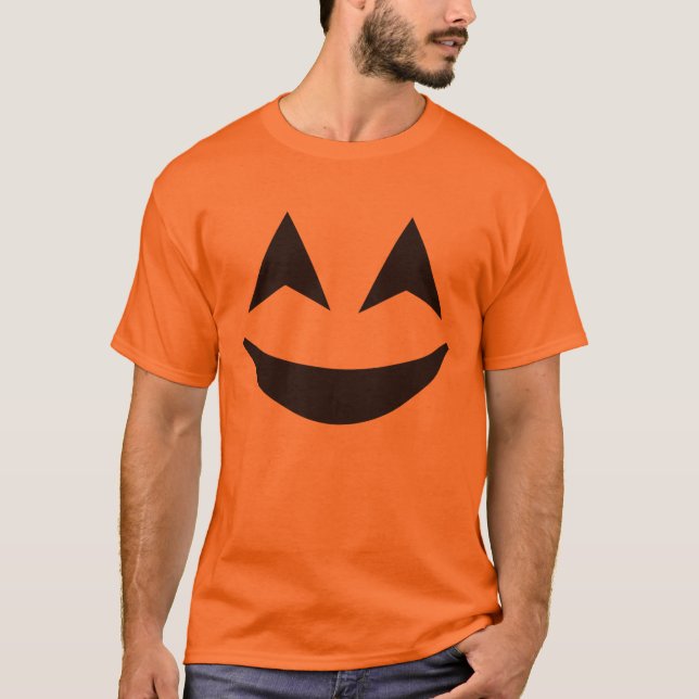 Camiseta Calabaza tonta anaranjada de Jack O'Lantern de la (Anverso)