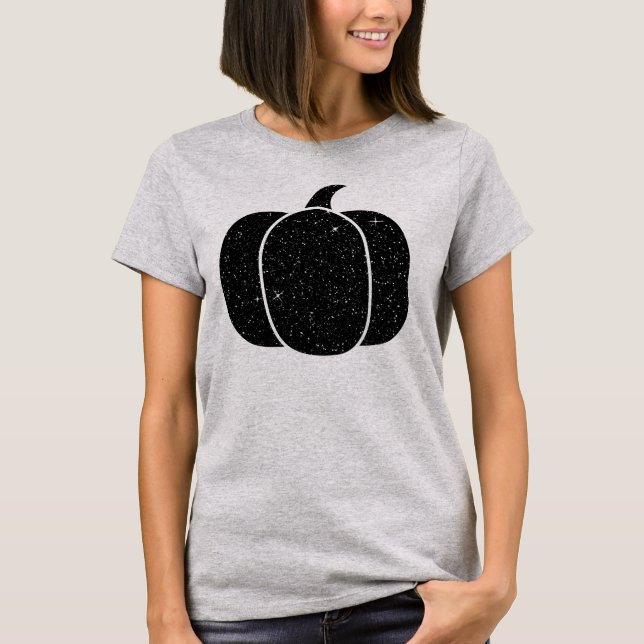 Camiseta Calabaza trémula negra (Anverso)