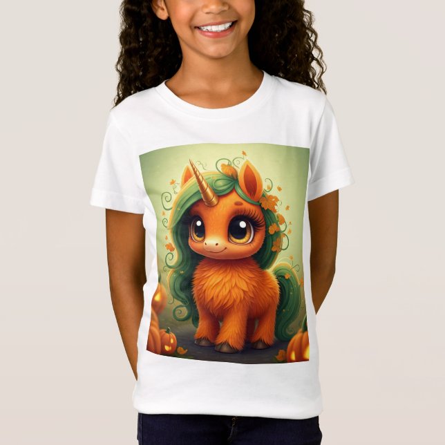 Camiseta Calabaza unicornio (Anverso)