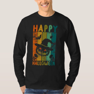Camiseta Calabaza vintage de Halloween Jack O Linterna Espe