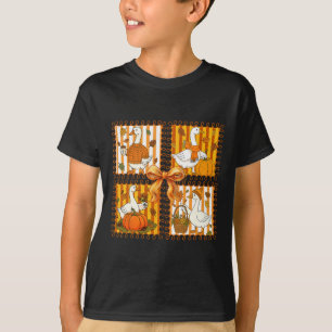 Camiseta Calabaza Vintage Latte Silly Goose Coquette Bow Th