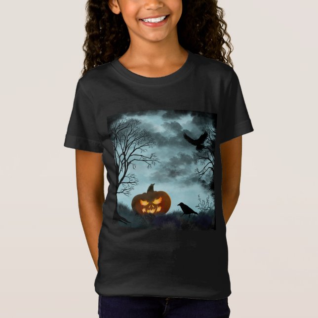 Camiseta Calabaza y calabaza de Halloween (Anverso)