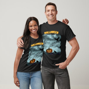 Camiseta Calabaza y calabaza de Halloween