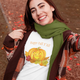 Camiseta Calabaza y hojas acuáticas personalizadas